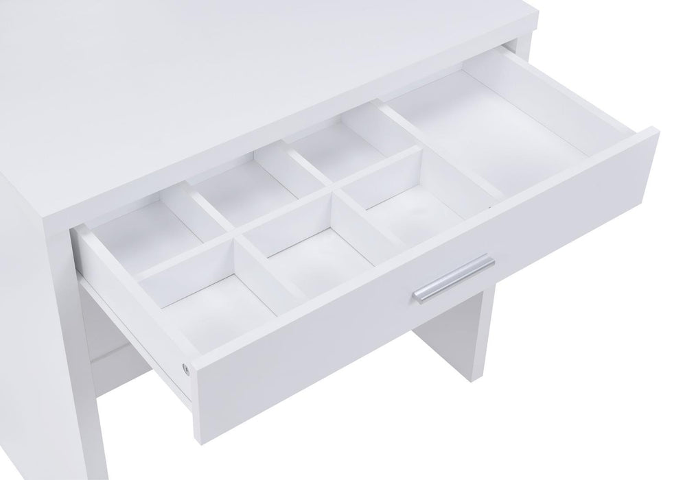 Harvey 2-piece Vanity Set with Lift-Top Stool White - Orbit Furniture (Richmond,BC)