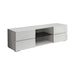 Galvin 4-drawer TV Console Glossy White - Orbit Furniture (Richmond,BC)
