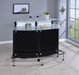 Keystone Glass Top Bar Unit Black - Orbit Furniture (Richmond,BC)