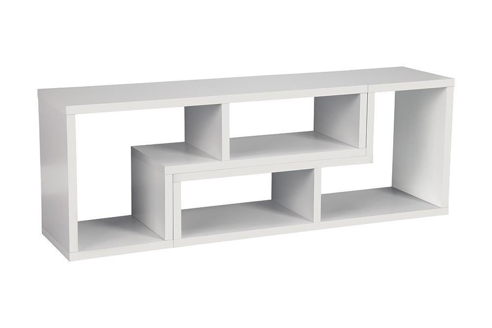 Velma Convertible TV Console and Bookcase White - Orbit Furniture (Richmond,BC)