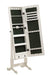 Batista Jewelry Cheval Mirror with Drawers White - Orbit Furniture (Richmond,BC)