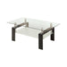 Dyer Tempered Glass Coffee Table with Shelf Black - Orbit Furniture (Richmond,BC)