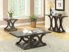Shelly C-shaped Base Coffee Table Cappuccino - Orbit Furniture (Richmond,BC)
