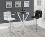 Palomar Adjustable Height Bar Stool Black and Chrome - Orbit Furniture (Richmond,BC)