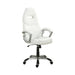 Bruce Adjustable Height Office Chair White and Silver - Orbit Furniture (Richmond,BC)