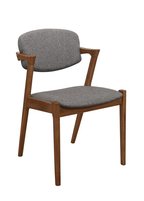 Malone Dining Side Chairs Grey and Dark Walnut (Set of 2) - Orbit Furniture (Richmond,BC)