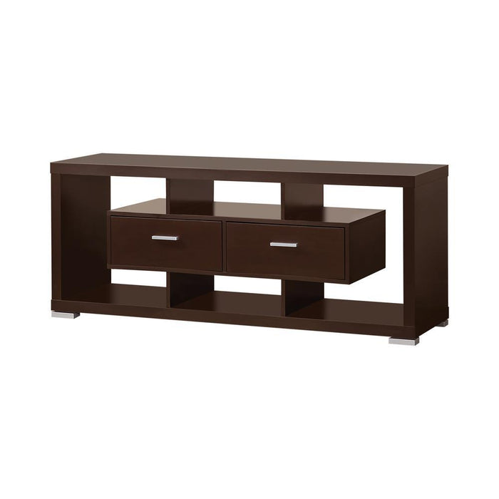 Casey 2-drawer Rectangular TV Console Cappuccino - Orbit Furniture (Richmond,BC)