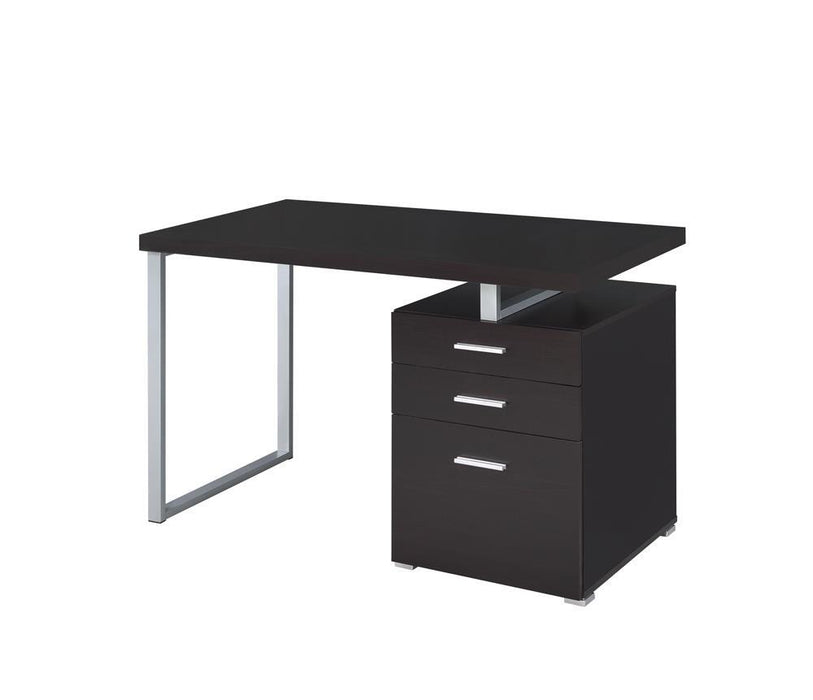 Brennan 3-drawer Office Desk Cappuccino - Orbit Furniture (Richmond,BC)