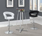 Zanella Glass Top Bar Table Chrome - Orbit Furniture (Richmond,BC)