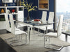 Montclair High Back Dining Chairs Black and Chrome (Set of 4) - Orbit Furniture (Richmond,BC)