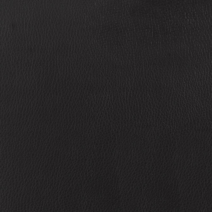 Bowman Round Upholstered Ottoman Black - Orbit Furniture (Richmond,BC)