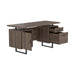 Lawtey Floating Top Office Desk Weathered Grey - Orbit Furniture (Richmond,BC)