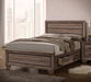 Kauffman California King, E.king, & Queen Panel Bed Washed Taupe - Orbit Furniture (Richmond,BC)