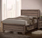 Kauffman California King, E.king, & Queen Panel Bed Washed Taupe - Orbit Furniture (Richmond,BC)