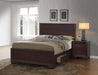 Kauffman California King, Eastren king, & Queen Storage Bed Dark Cocoa - Orbit Furniture (Richmond,BC)