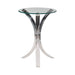 Emmett Round Accent Table Clear - Orbit Furniture (Richmond,BC)