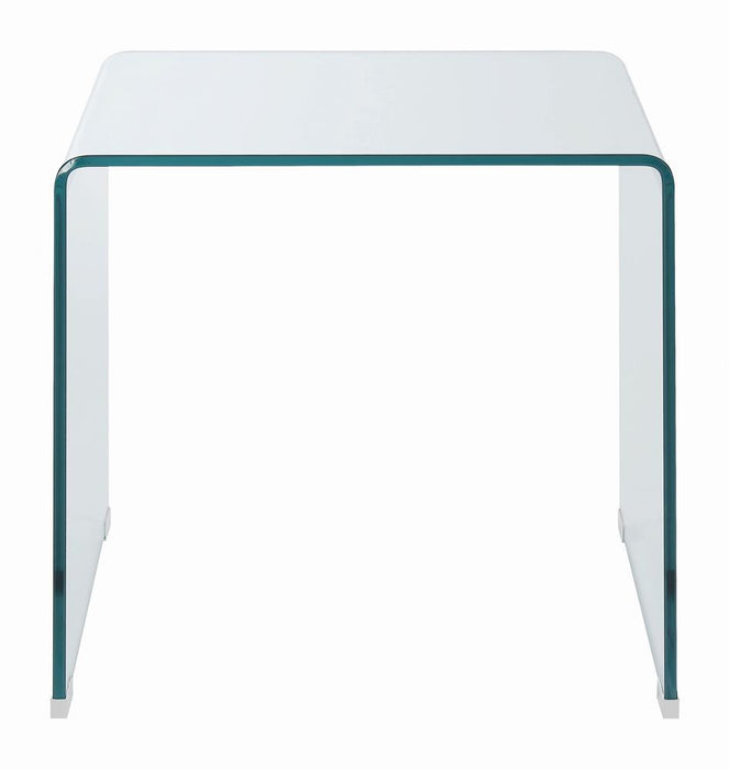 Ripley Square End Table Clear - Orbit Furniture (Richmond,BC)