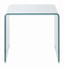 Ripley Square End Table Clear - Orbit Furniture (Richmond,BC)