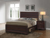 Kauffman California King, Eastren king, & Queen Storage Bed Dark Cocoa - Orbit Furniture (Richmond,BC)