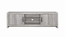 Burke 2-drawer TV Console Grey Driftwood - Orbit Furniture (Richmond,BC)