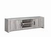 Burke 2-drawer TV Console Grey Driftwood - Orbit Furniture (Richmond,BC)