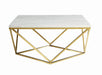 Elana Rectangle 2-shelf Coffee Table Glossy White - Orbit Furniture (Richmond,BC)