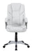 Kaffir Adjustable Height Office Chair White and Silver - Orbit Furniture (Richmond,BC)