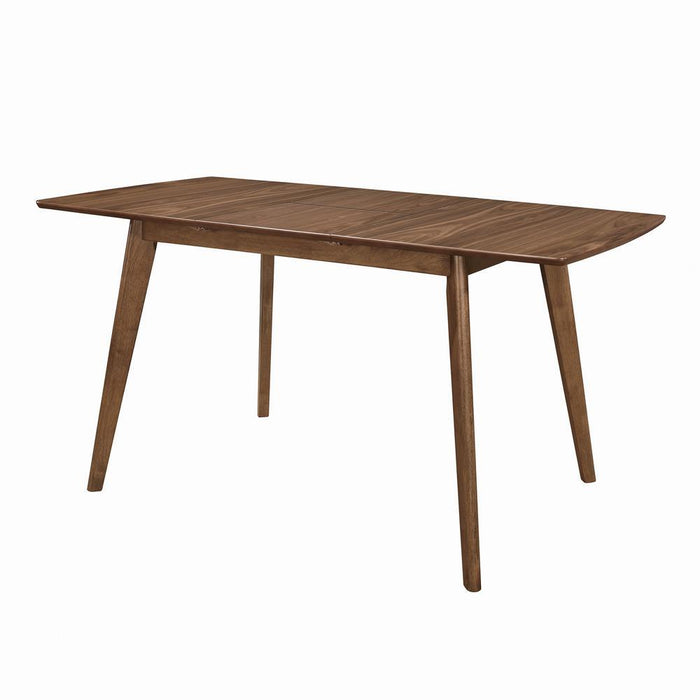 Alfredo Rectangular Dining Table Natural Walnut - Orbit Furniture (Richmond,BC)