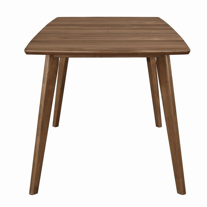 Alfredo Rectangular Dining Table Natural Walnut - Orbit Furniture (Richmond,BC)