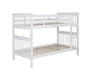 Chapman Twin Over Twin Bunk Bed White - Orbit Furniture (Richmond,BC)