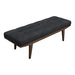 Wilson Upholstered Tufted Bench Taupe and Natural - Orbit Furniture (Richmond,BC)