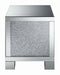 Gillian Square End Table Silver and Clear Mirror - Orbit Furniture (Richmond,BC)