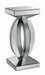 Amalia Square End Table with Lower Shelf Clear Mirror - Orbit Furniture (Richmond,BC)