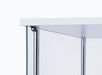Bellatrix Rectangular 4-shelf Curio Cabinet White and Clear - Orbit Furniture (Richmond,BC)