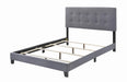Mapes Tufted Upholstered Eastern King, Queen, Twin & Full Bed Charcoal & Grey - Orbit Furniture (Richmond,BC)