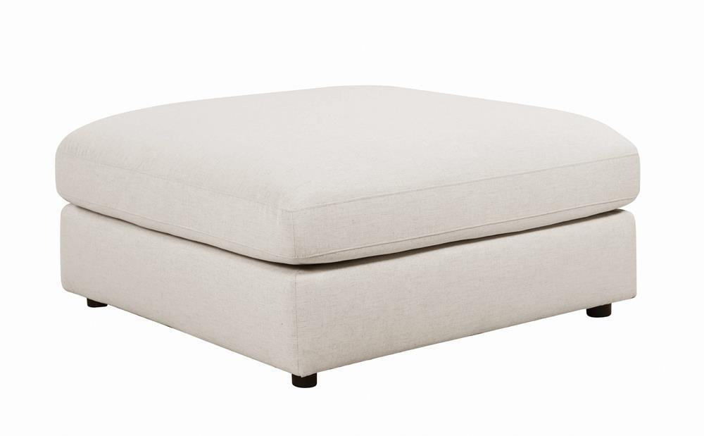 Serene Upholstered Rectangular Ottoman Beige - Orbit Furniture (Richmond,BC)