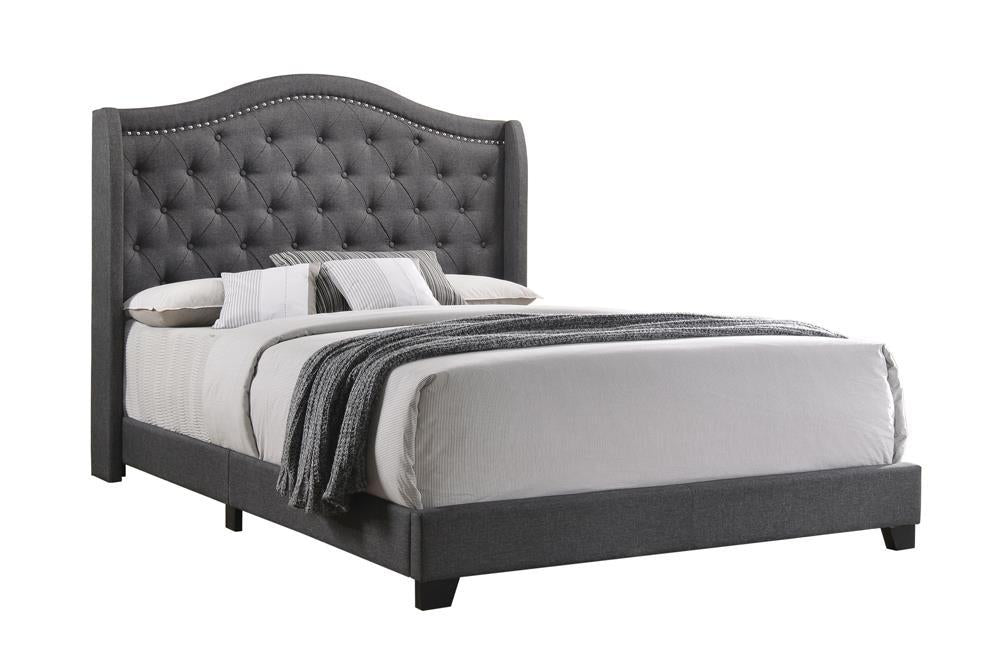 Sonoma Camel Back Eastern King Bed Grey - Orbit Furniture (Richmond,BC)