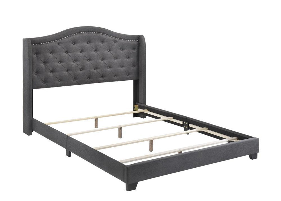 Sonoma Camel Back Eastern King Bed Grey - Orbit Furniture (Richmond,BC)