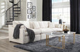 Hobson Cushion Seat Ottoman Off-White - Orbit Furniture (Richmond,BC)