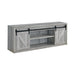 Brockton 71-inch 3-shelf Sliding Doors TV Console Grey Driftwood - Orbit Furniture (Richmond,BC)