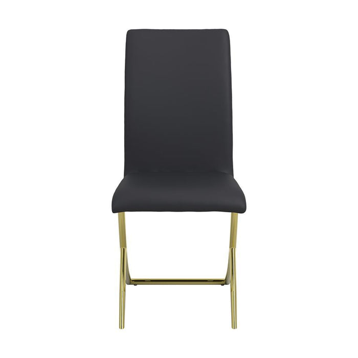 Carmelia Upholstered Side Chairs Black (Set of 4) - Orbit Furniture (Richmond,BC)