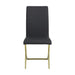Carmelia Upholstered Side Chairs Black (Set of 4) - Orbit Furniture (Richmond,BC)