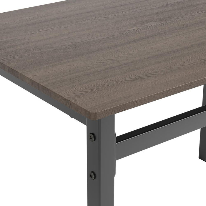 Lana 5-piece Rectangular Dining Table Set Dark Brown and Matte Black - Orbit Furniture (Richmond,BC)