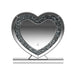 Euston Heart Shape Table Mirror Silver - Orbit Furniture (Richmond,BC)