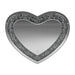 Aiko Heart Shape Wall Mirror Silver - Orbit Furniture (Richmond,BC)