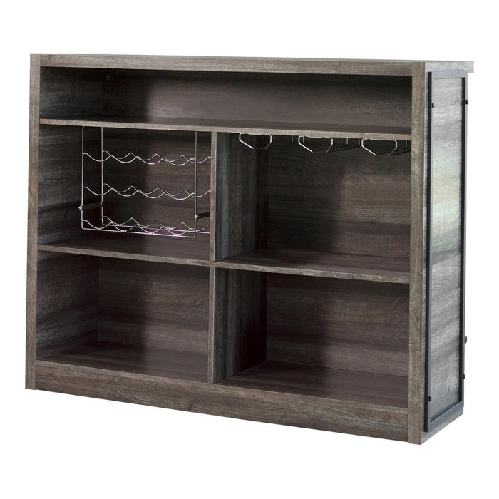 Joe 5-shelf Bar Unit Aged Oak - Orbit Furniture (Richmond,BC)