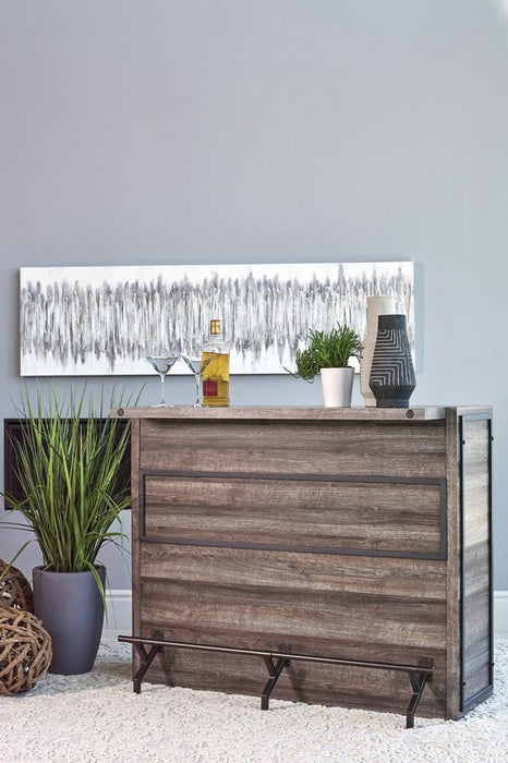 Joe 5-shelf Bar Unit Aged Oak - Orbit Furniture (Richmond,BC)