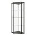 Zenobia Glass Shelf Curio Cabinet Clear and Black - Orbit Furniture (Richmond,BC)
