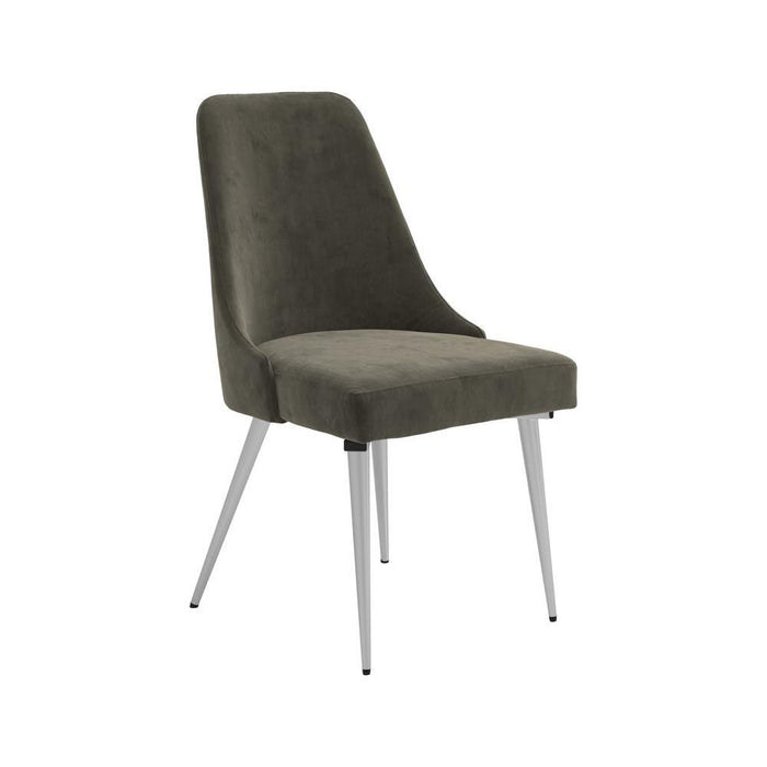 Cabianca Curved Back Side Chairs Grey (Set of 2) - Orbit Furniture (Richmond,BC)
