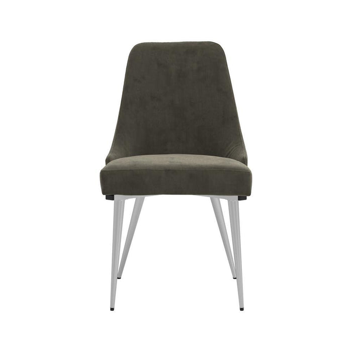 Cabianca Curved Back Side Chairs Grey (Set of 2) - Orbit Furniture (Richmond,BC)